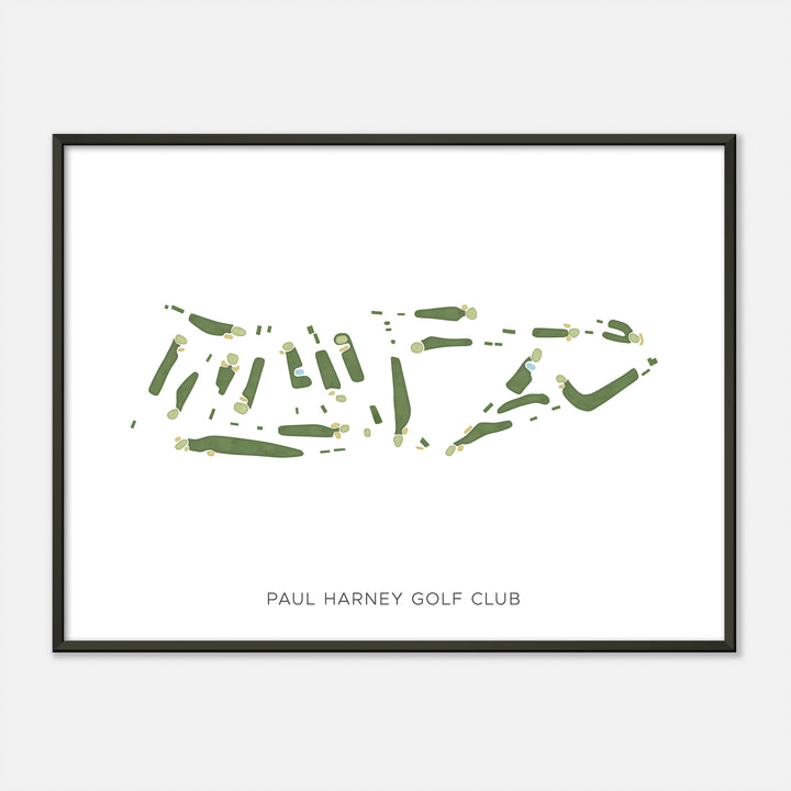 Print of Paul Harney Golf Club Modern Map