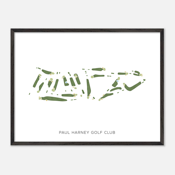 Print of Paul Harney Golf Club Modern Map