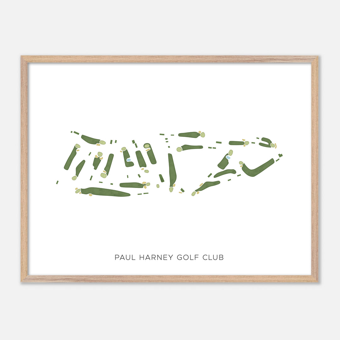 Print of Paul Harney Golf Club Modern Map
