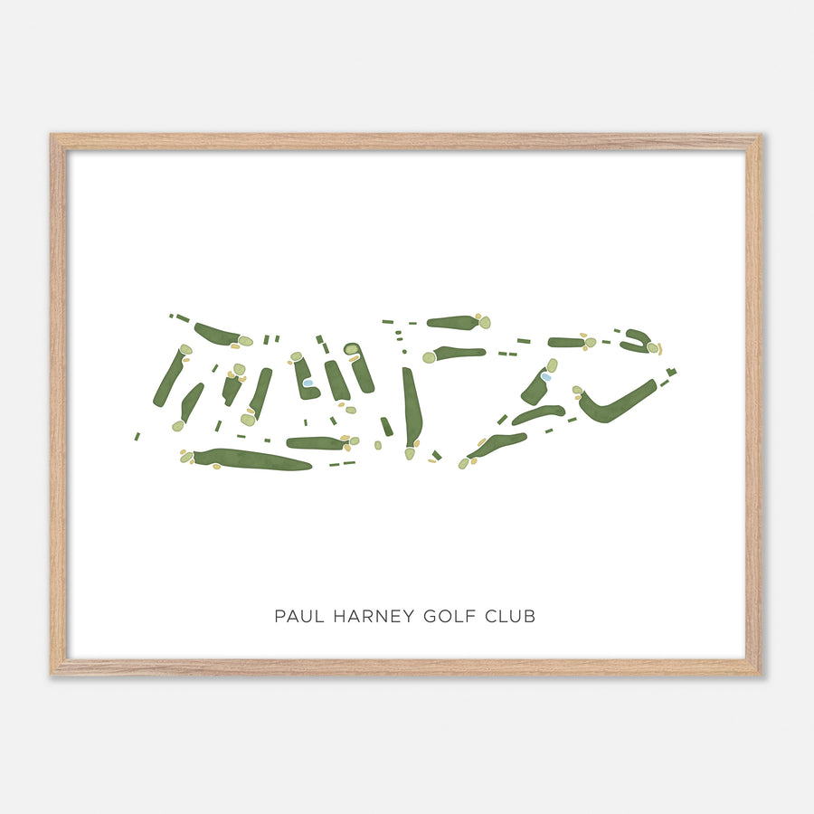 Print of Paul Harney Golf Club Modern Map