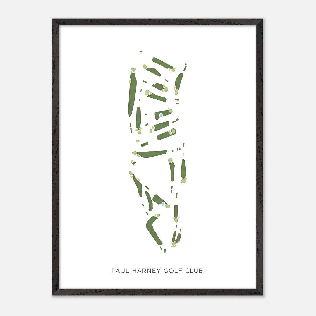 Print of Paul Harney Golf Club Modern Map