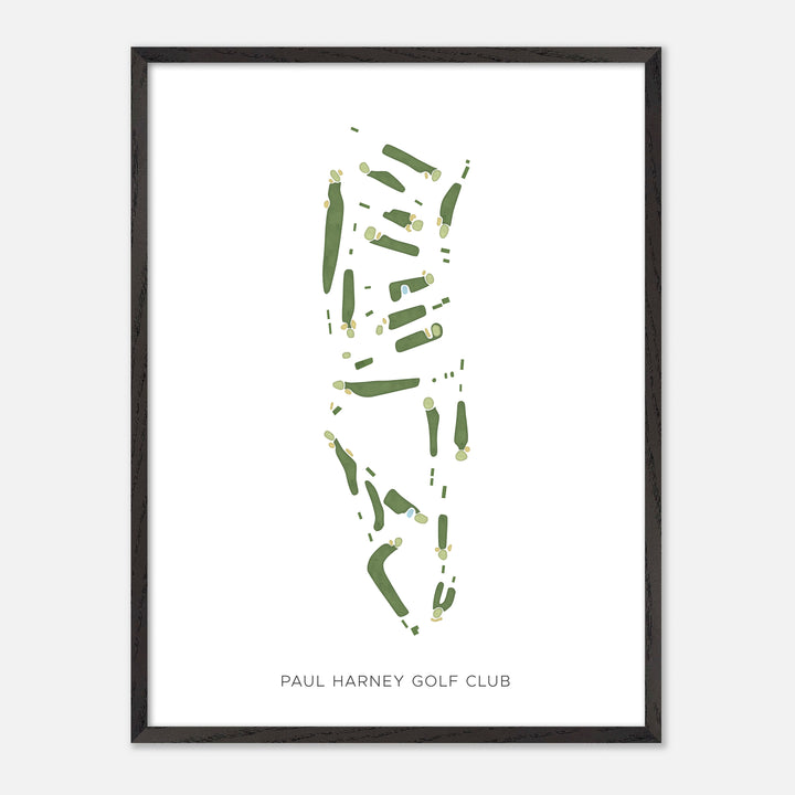 Print of Paul Harney Golf Club Modern Map
