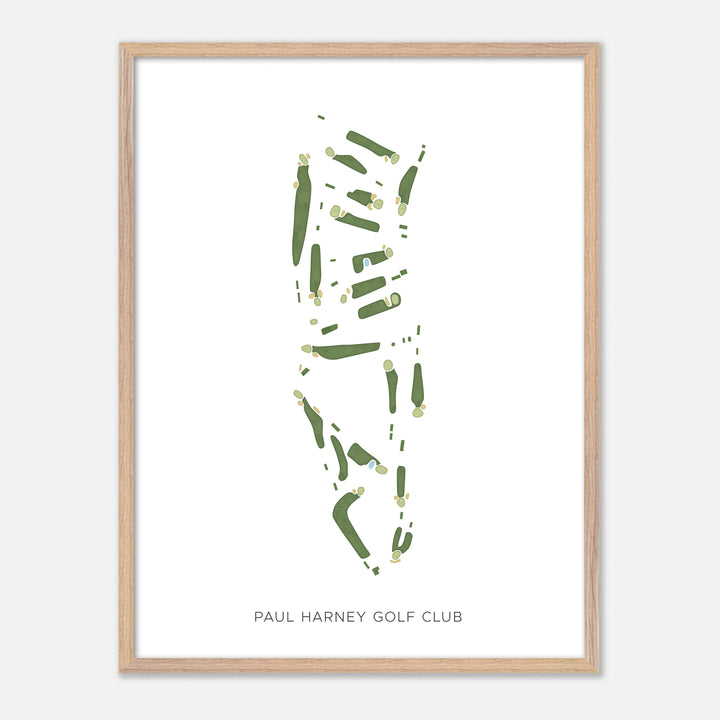 Print of Paul Harney Golf Club Modern Map