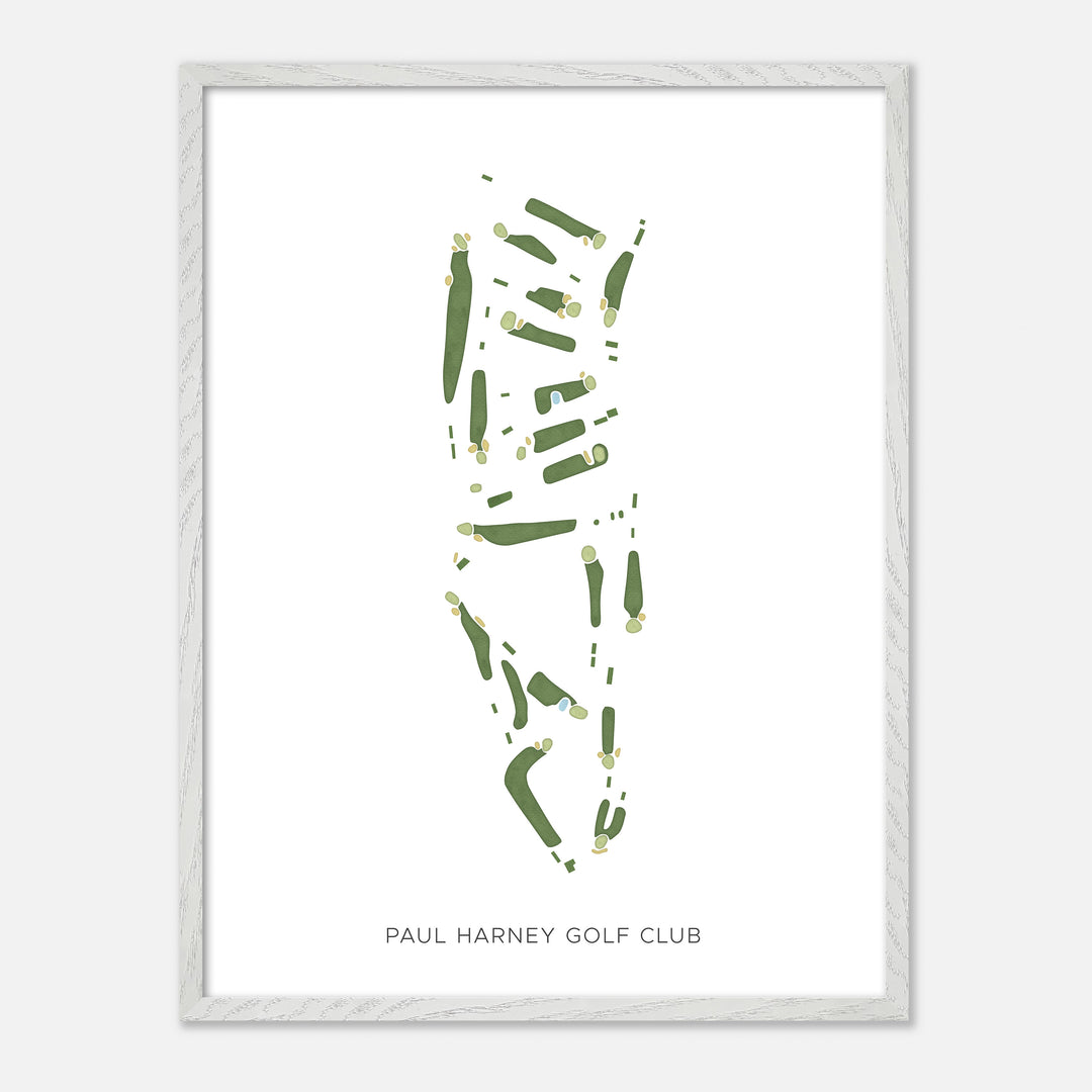 Print of Paul Harney Golf Club Modern Map