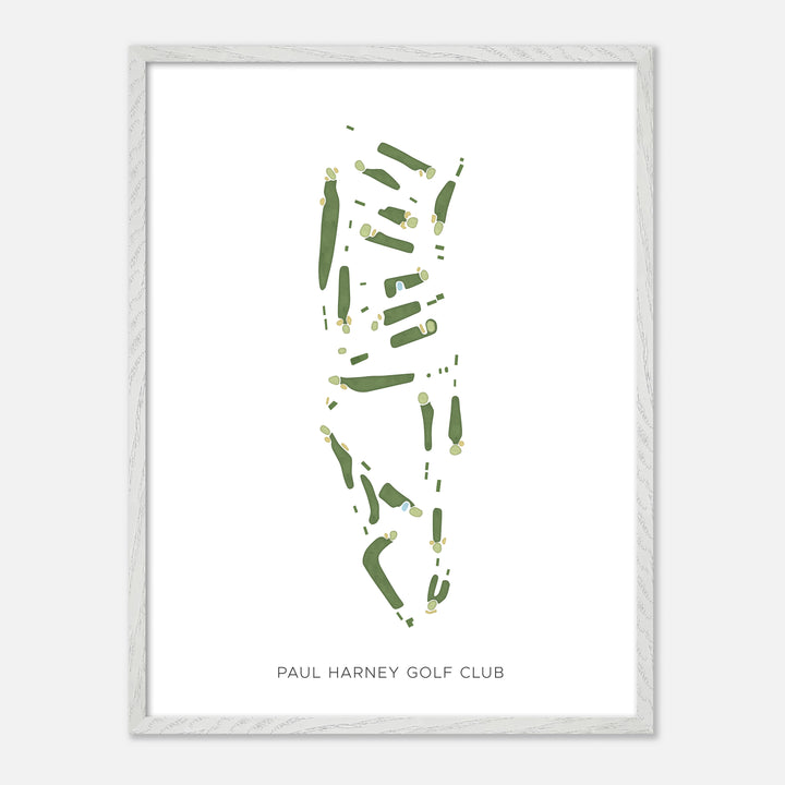 Print of Paul Harney Golf Club Modern Map