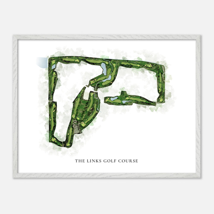 Print of The Links Golf Course Classic Map