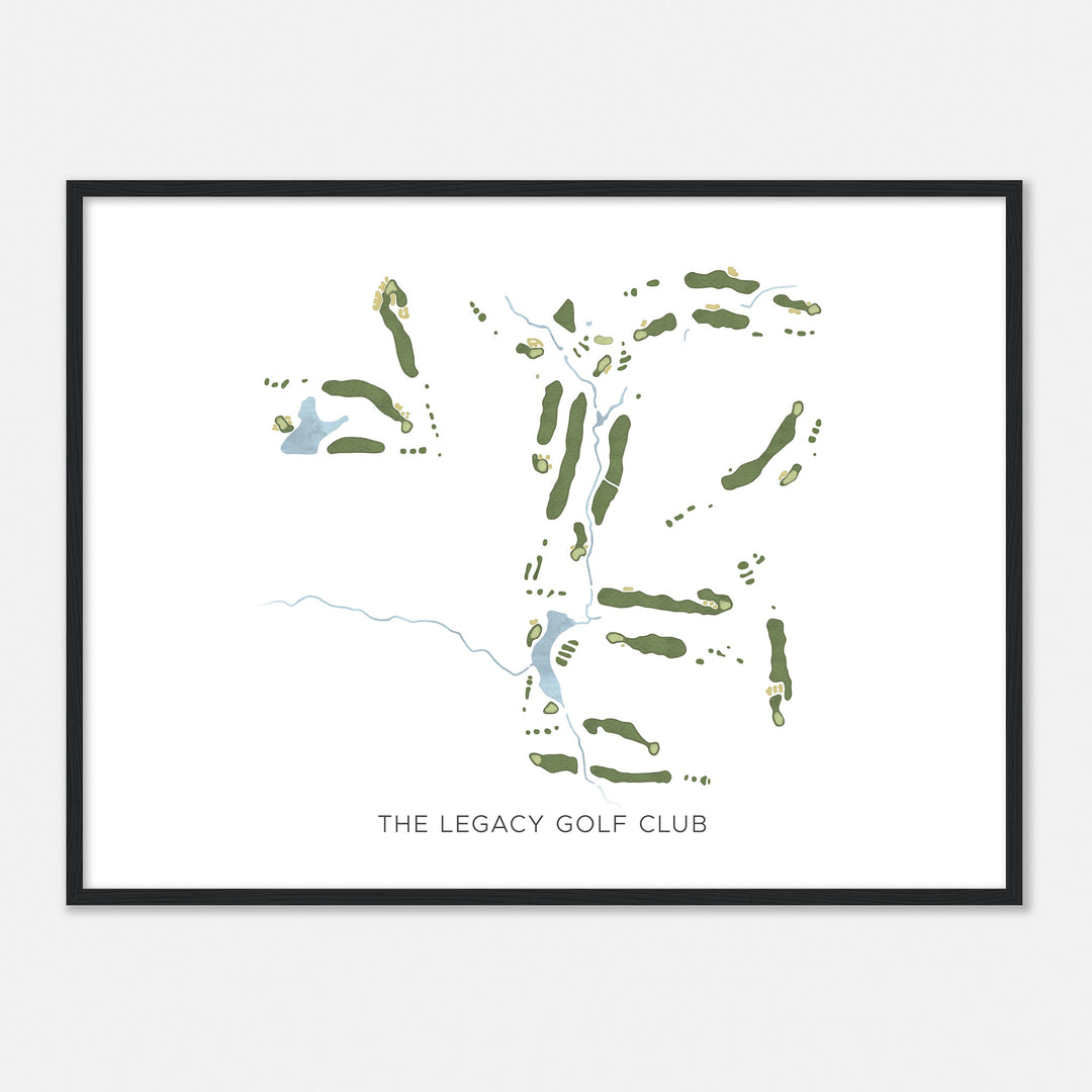 Print of The Legacy Golf Club Modern Map