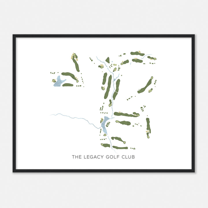 Print of The Legacy Golf Club Modern Map