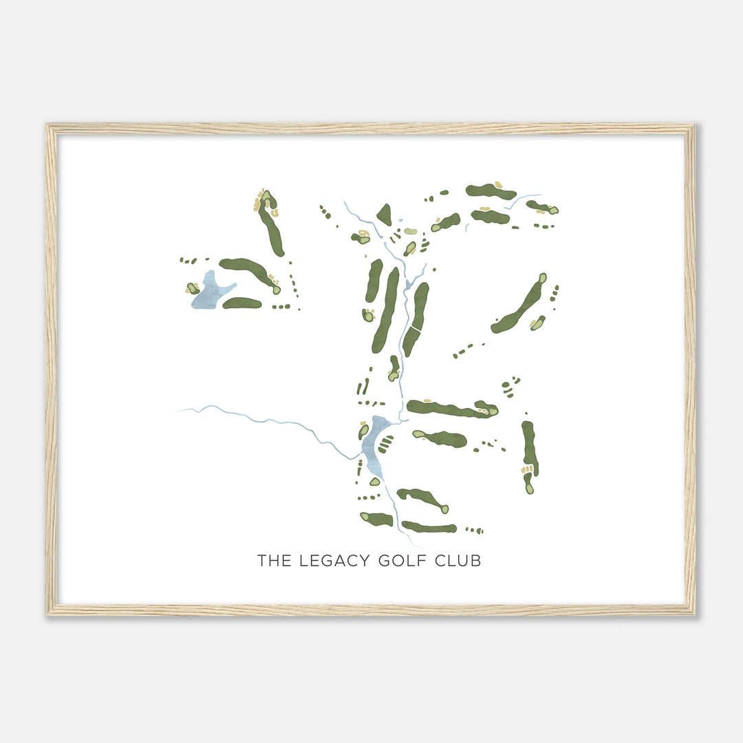 Print of The Legacy Golf Club Modern Map