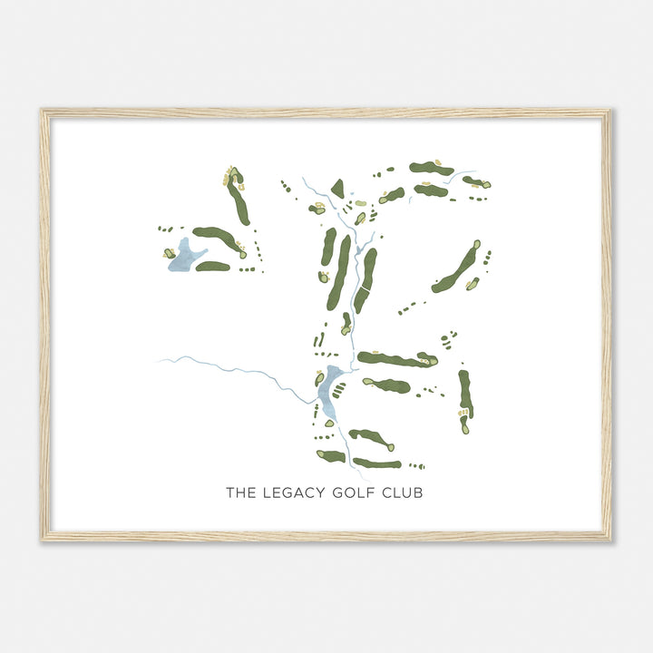 Print of The Legacy Golf Club Modern Map