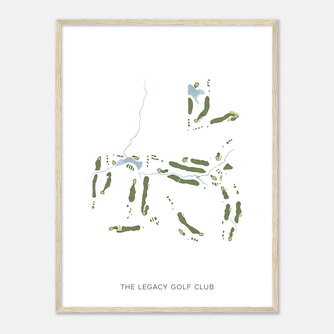 Print of The Legacy Golf Club Modern Map