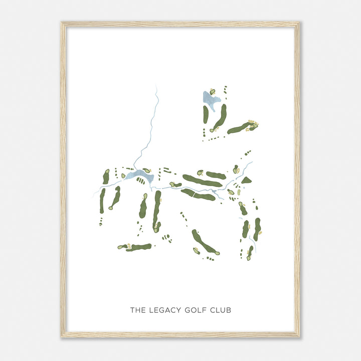 Print of The Legacy Golf Club Modern Map