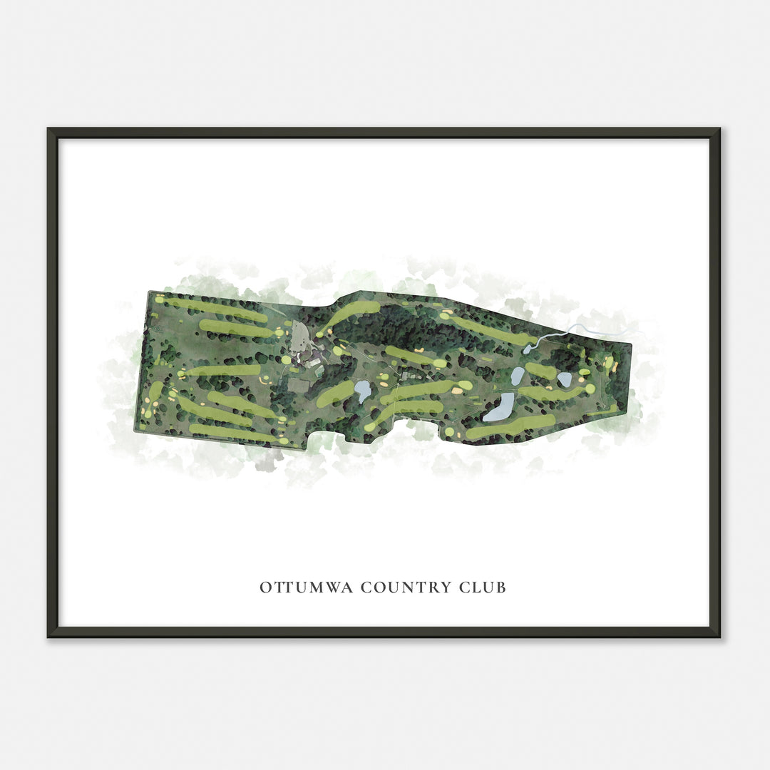 Print of Ottumwa Country Club Classic Map