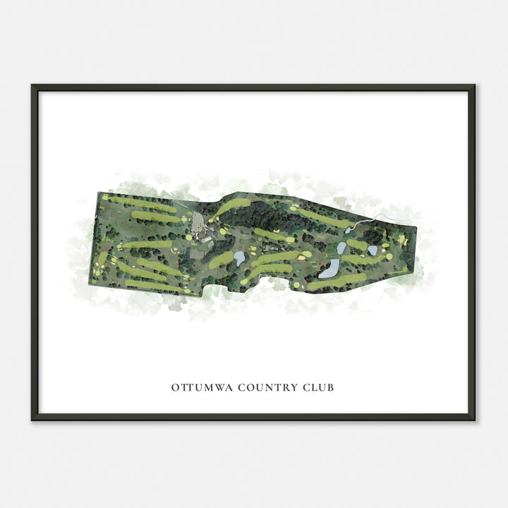 Print of Ottumwa Country Club Classic Map