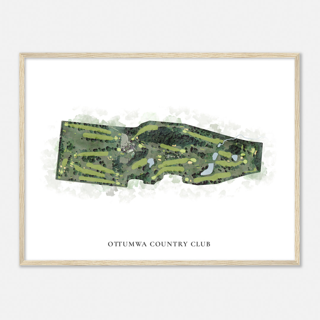 Print of Ottumwa Country Club Classic Map