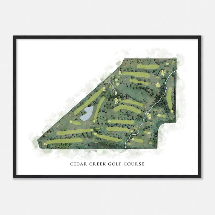 Print of Cedar Creek Golf Course Classic Map