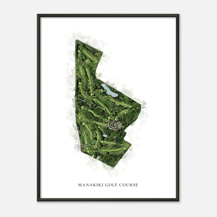 Print of Manakiki Golf Course Classic Map