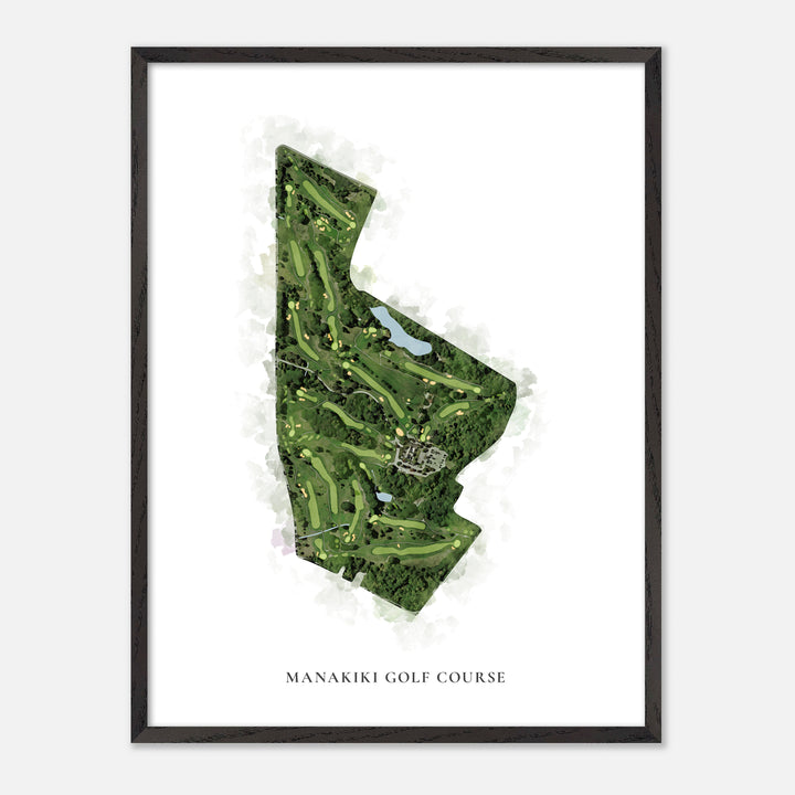 Print of Manakiki Golf Course Classic Map