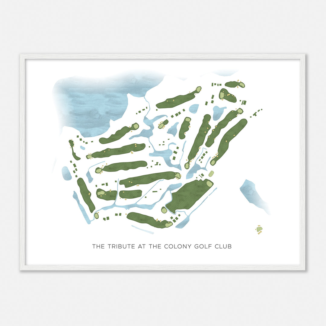Print of The Tribute At The Colony Golf Club Modern Map