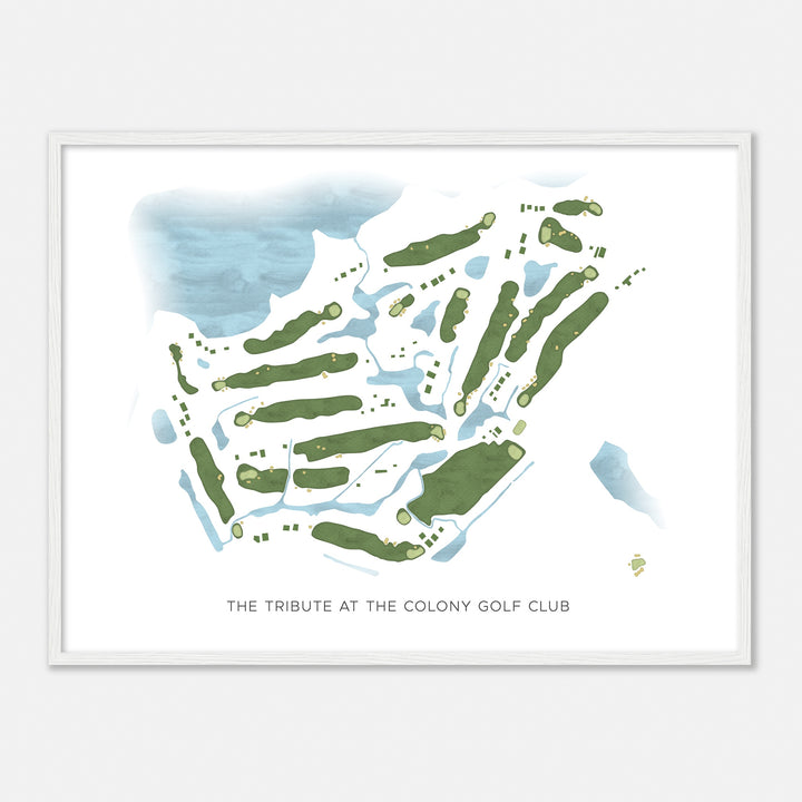 Print of The Tribute At The Colony Golf Club Modern Map