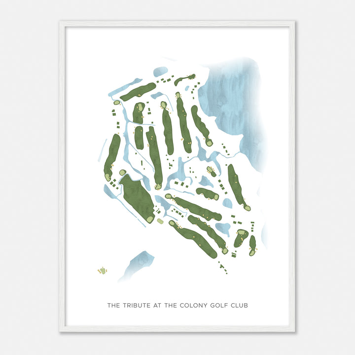 Print of The Tribute At The Colony Golf Club Modern Map