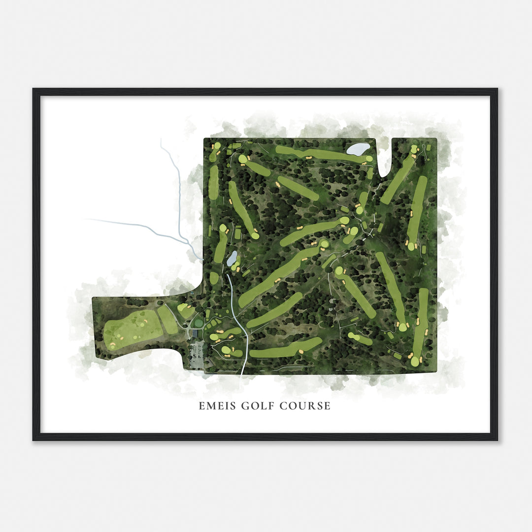 Print of Emeis Golf Course Classic Map