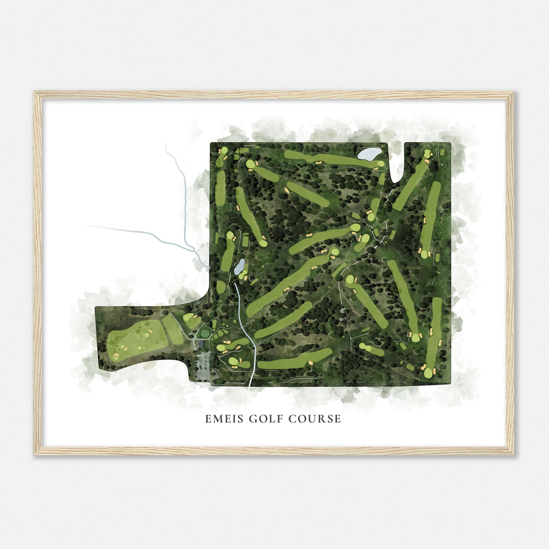 Print of Emeis Golf Course Classic Map