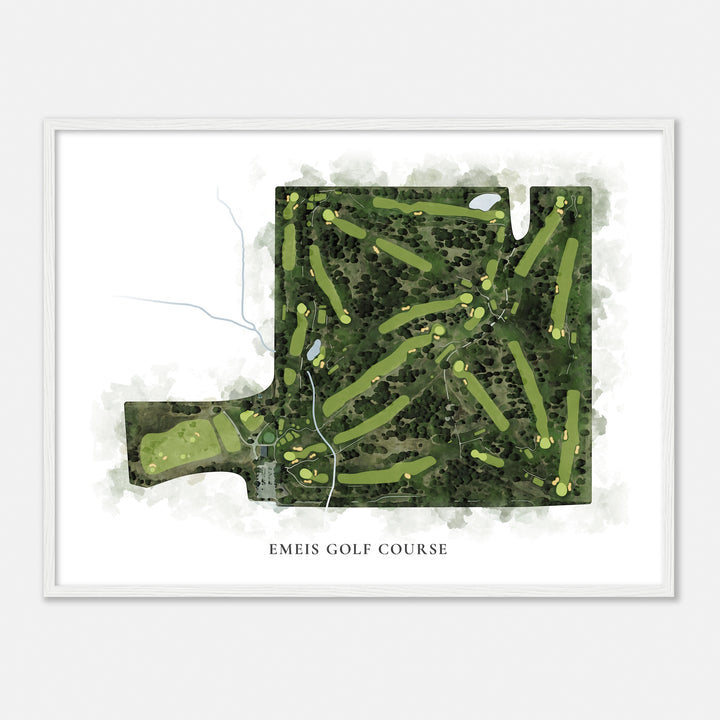 Print of Emeis Golf Course Classic Map