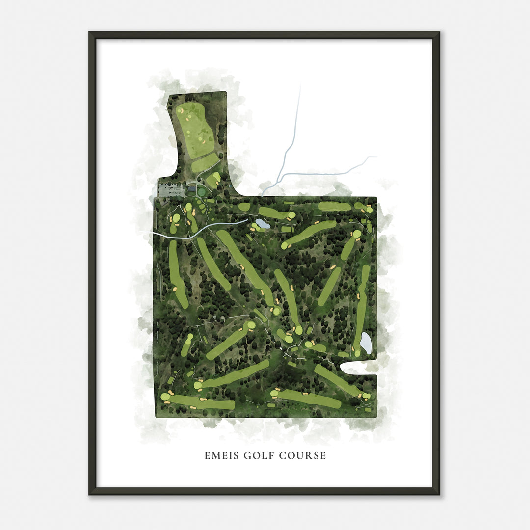 Print of Emeis Golf Course Classic Map