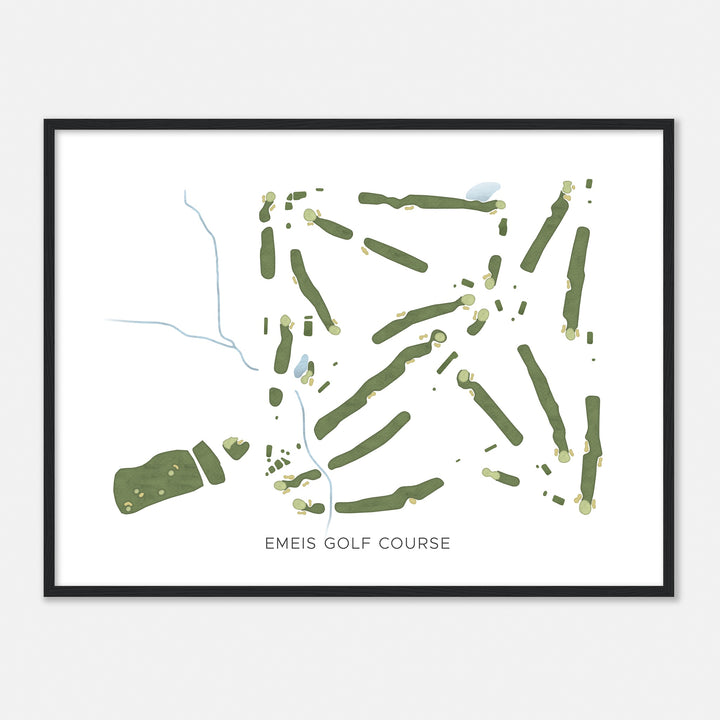 Print of Emeis Golf Course Modern Map