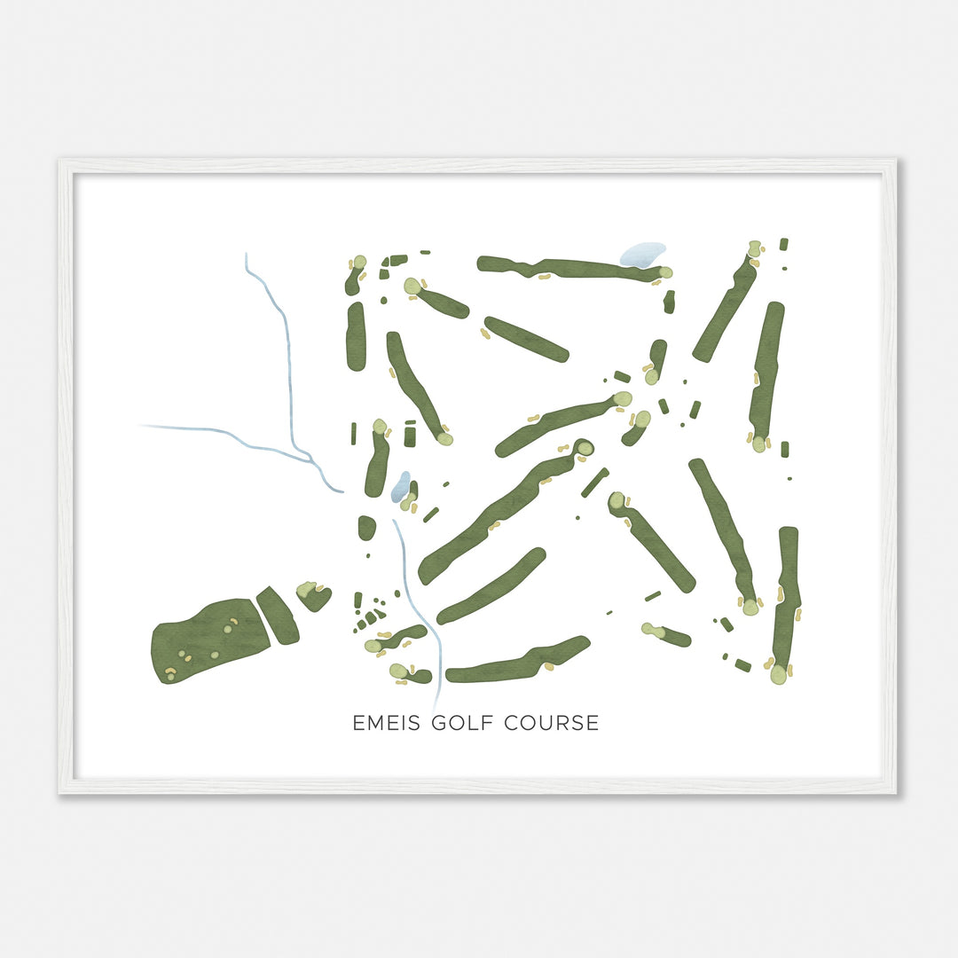 Print of Emeis Golf Course Modern Map