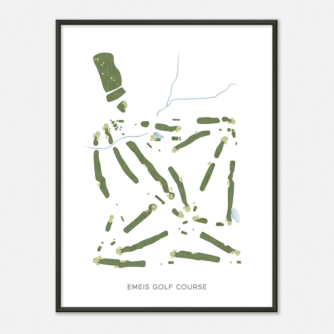 Print of Emeis Golf Course Modern Map