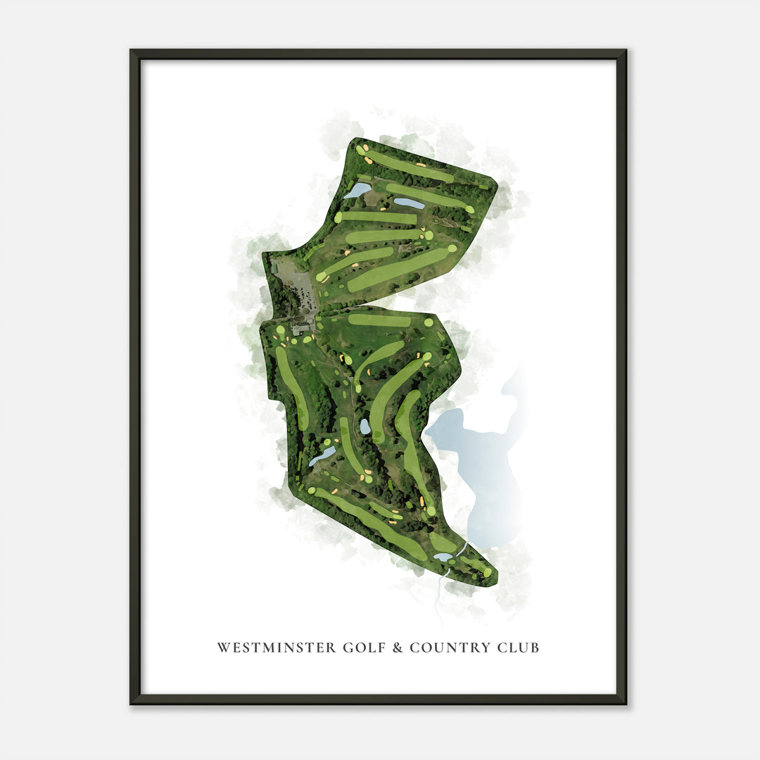 Print of Westminster Golf & Country Club Classic Map