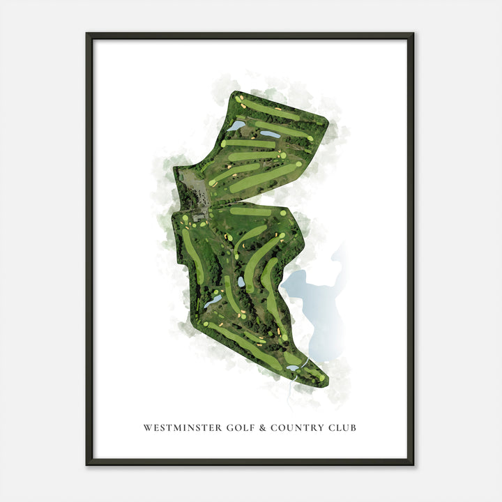 Print of Westminster Golf & Country Club Classic Map