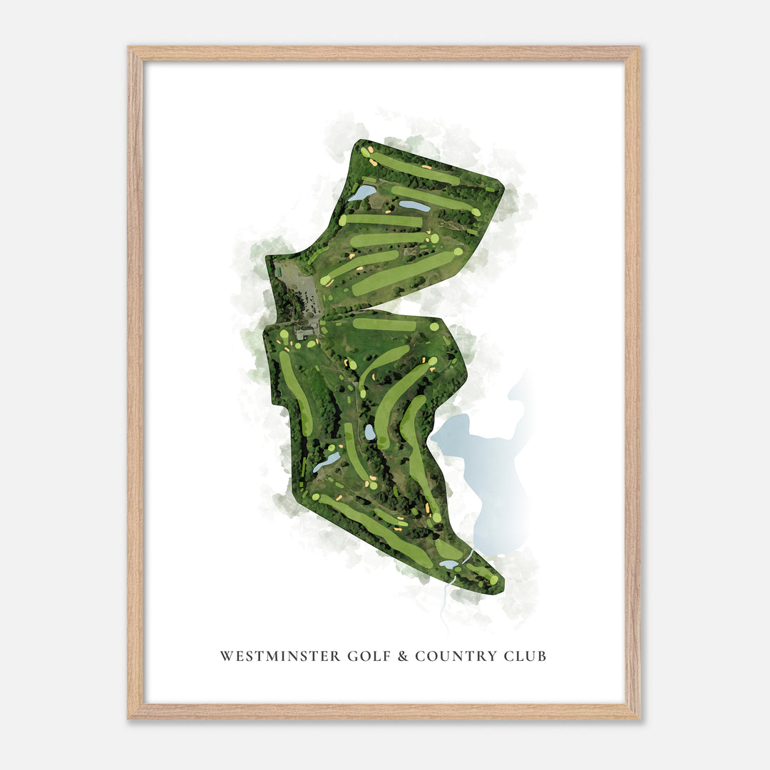 Print of Westminster Golf & Country Club Classic Map