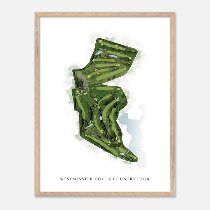 Print of Westminster Golf & Country Club Classic Map