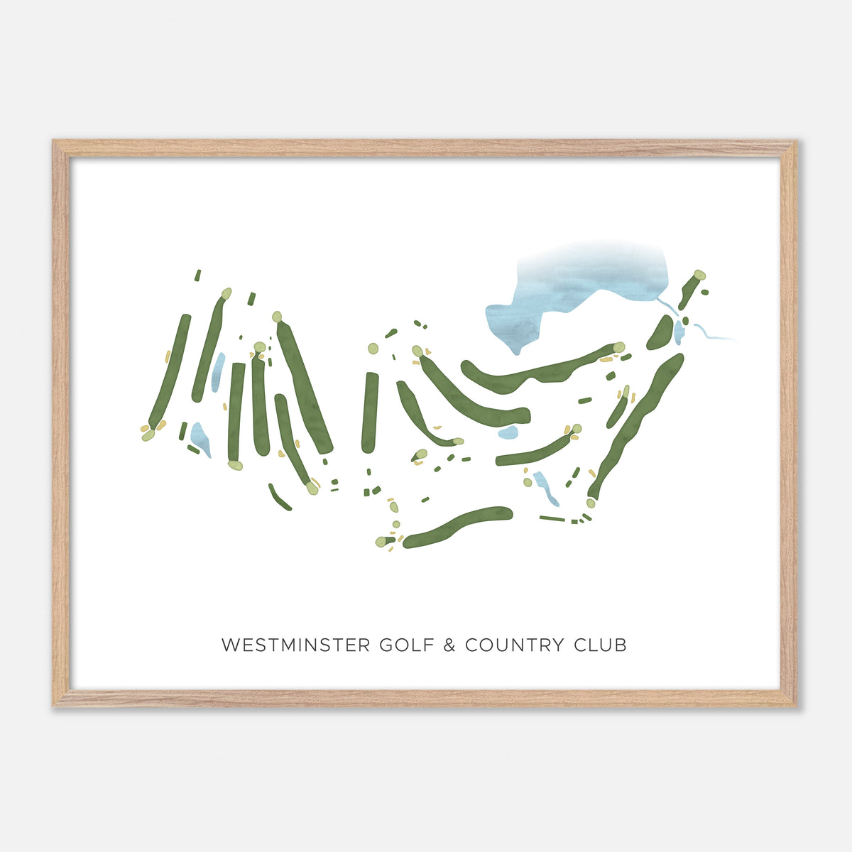 Print of Westminster Golf & Country Club Modern Map