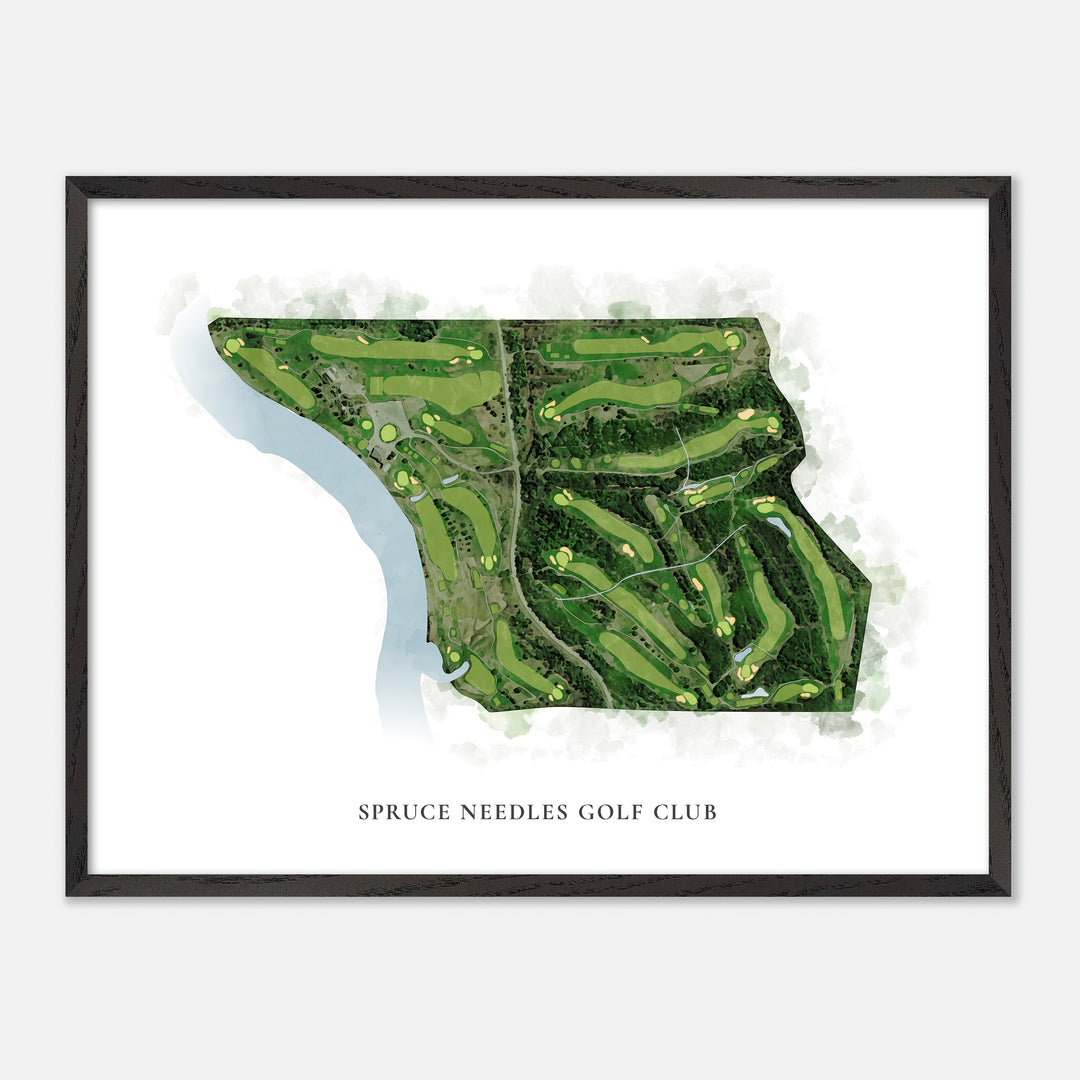 Print of Spruce Needles Golf Club Classic Map