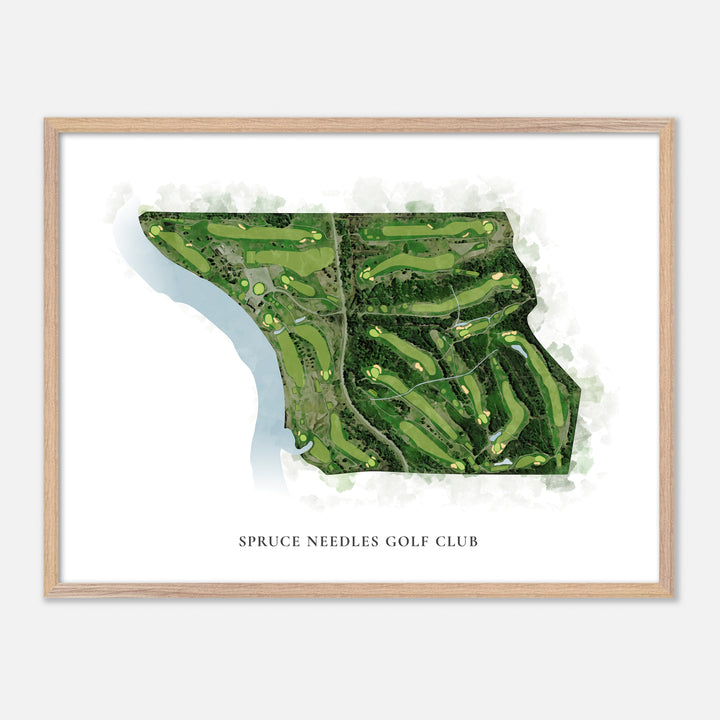 Print of Spruce Needles Golf Club Classic Map