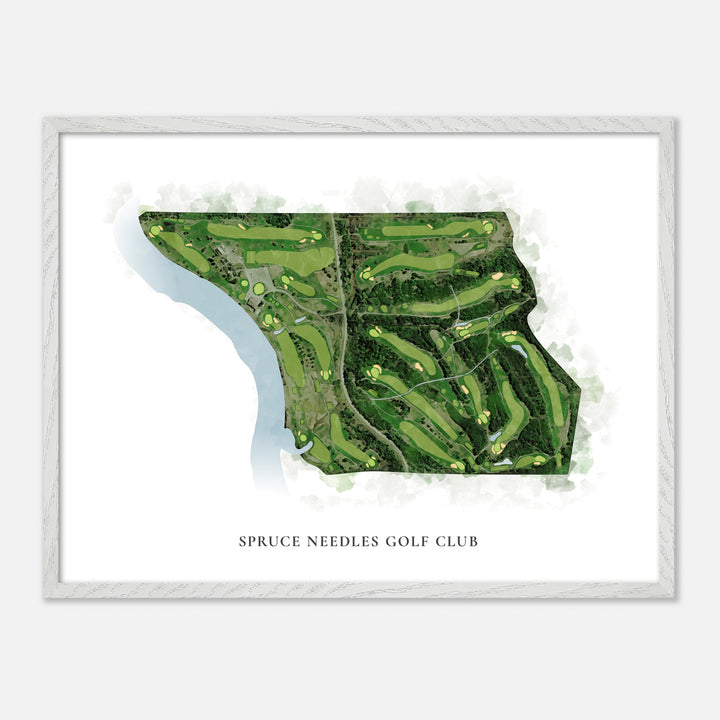 Print of Spruce Needles Golf Club Classic Map