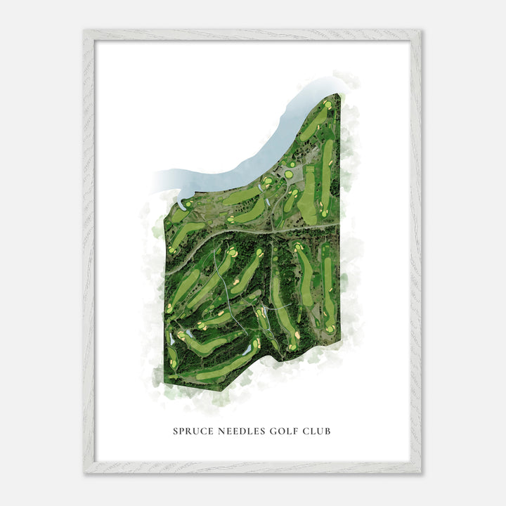 Print of Spruce Needles Golf Club Classic Map