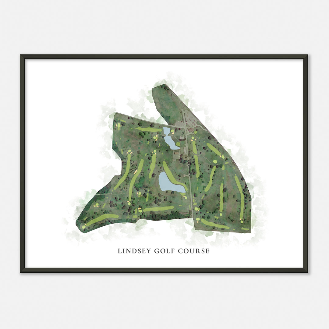 Print of Lindsey Golf Course Classic Map