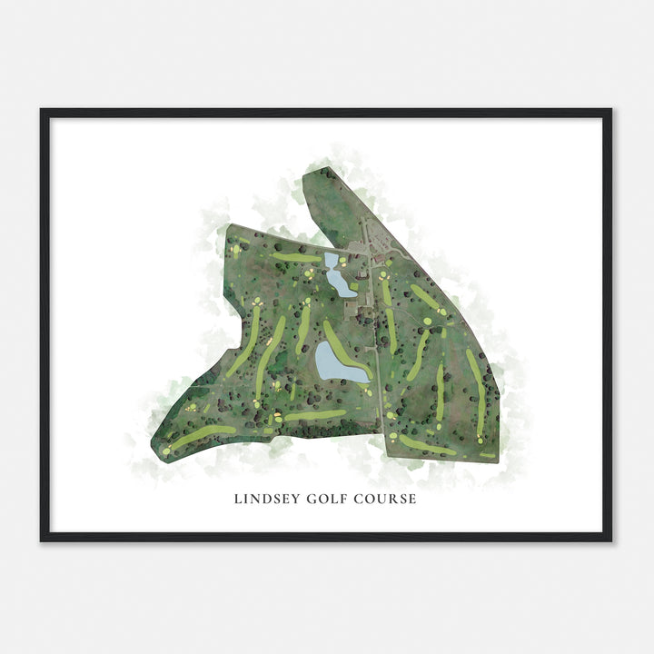 Print of Lindsey Golf Course Classic Map