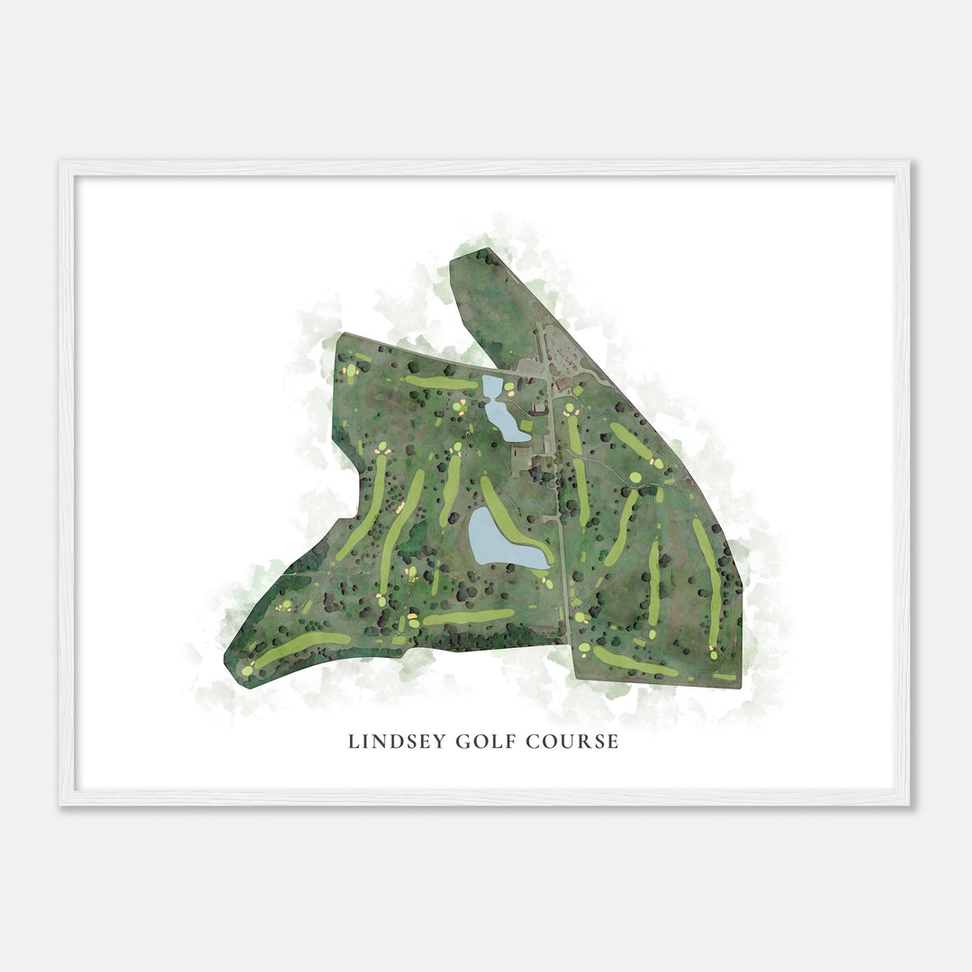 Print of Lindsey Golf Course Classic Map