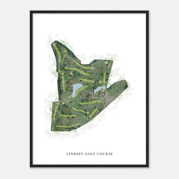 Print of Lindsey Golf Course Classic Map