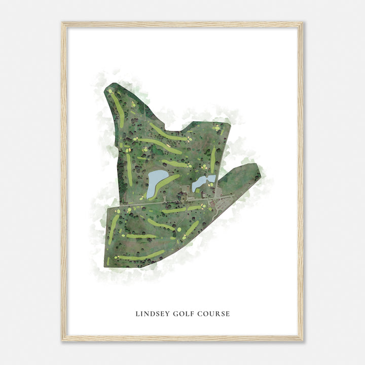 Print of Lindsey Golf Course Classic Map