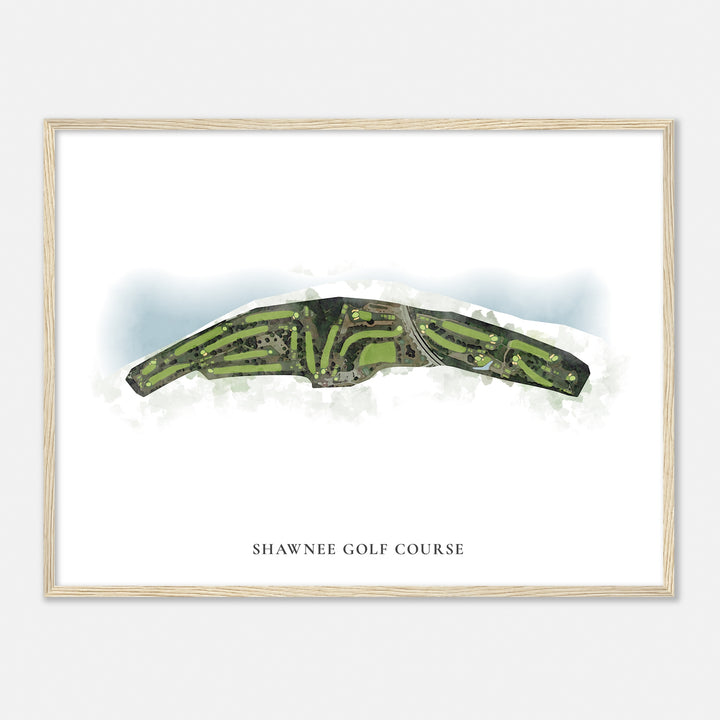 Print of Shawnee Golf Course Classic Map