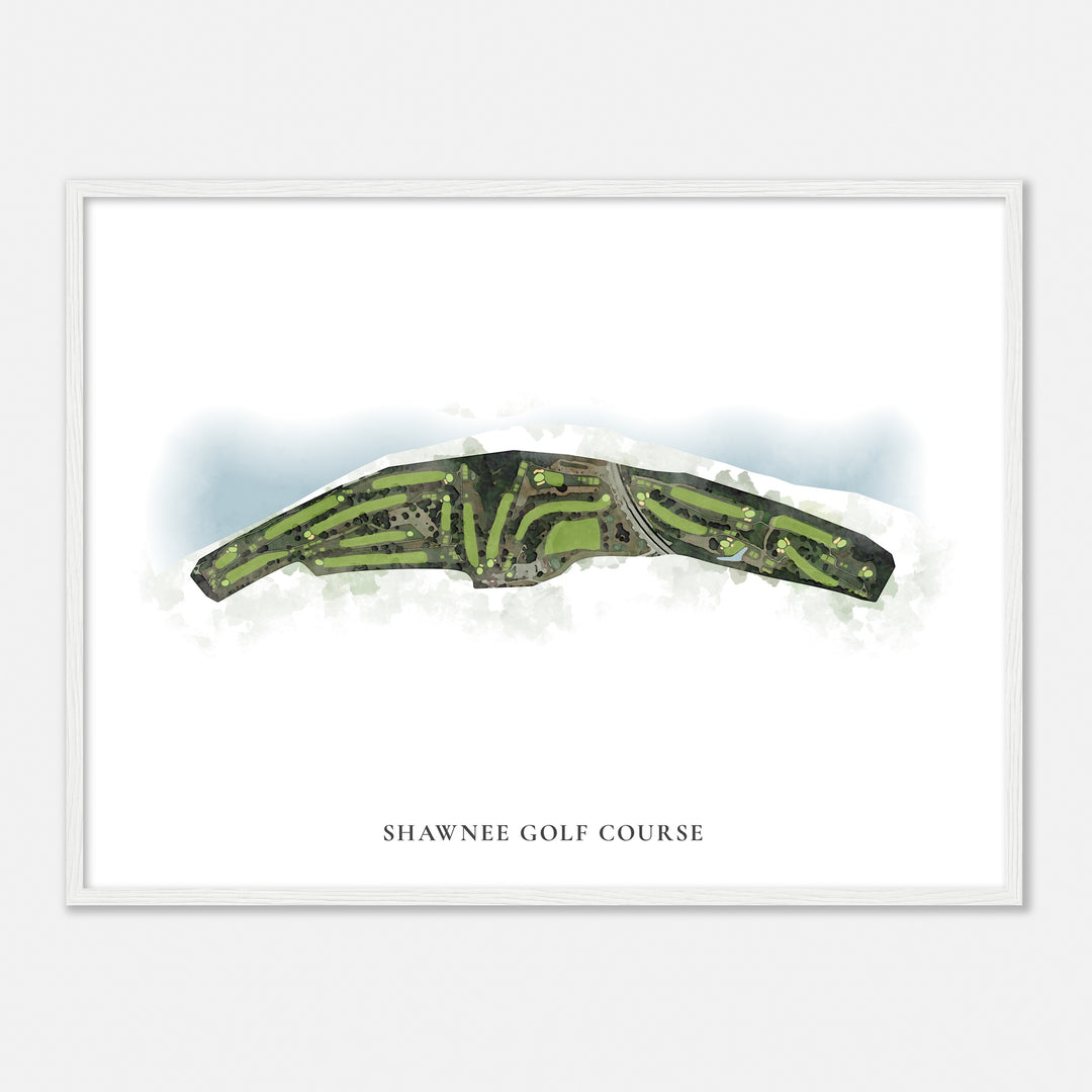 Print of Shawnee Golf Course Classic Map