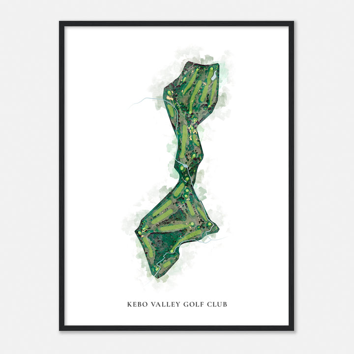 Print of Kebo Valley Golf Club Classic Map