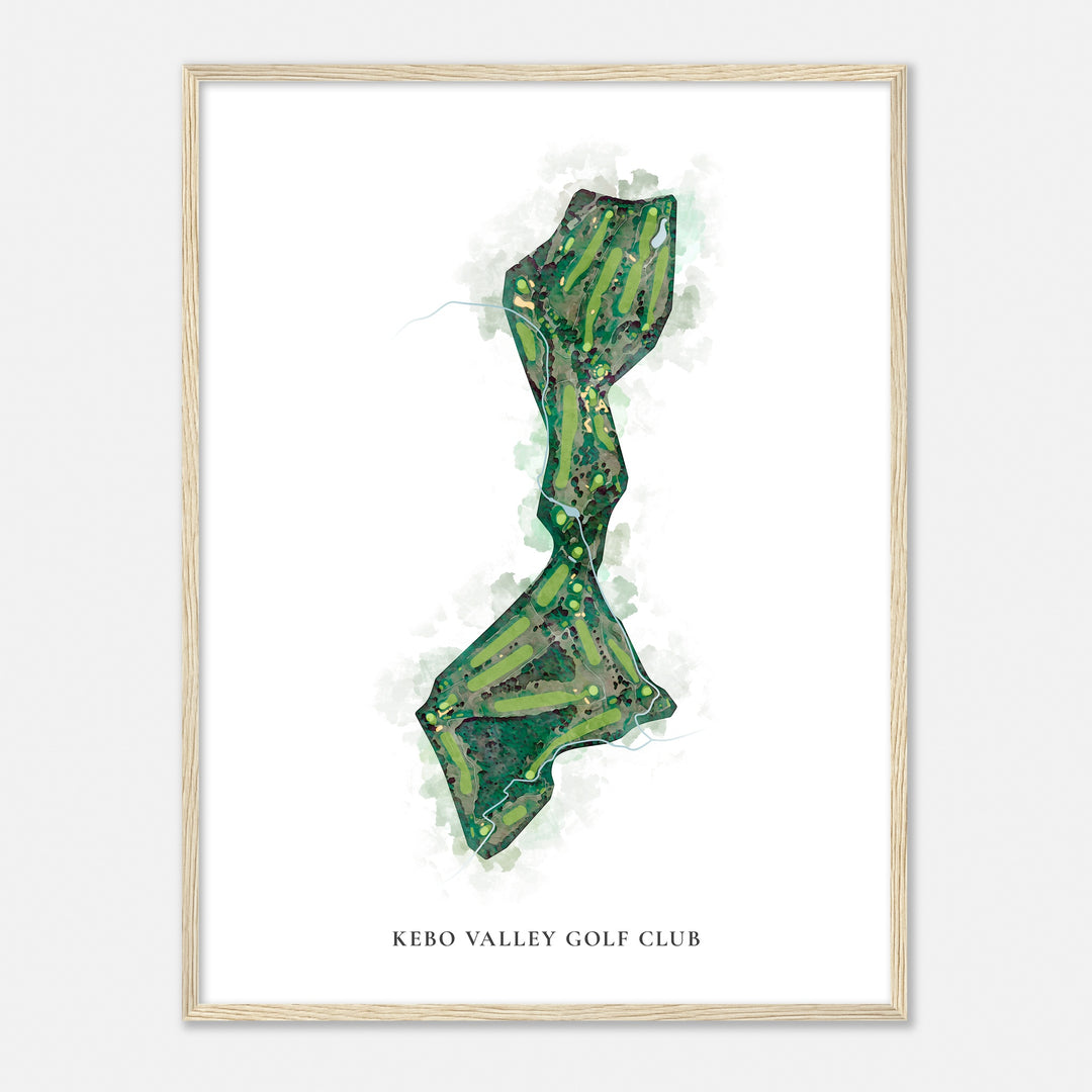 Print of Kebo Valley Golf Club Classic Map